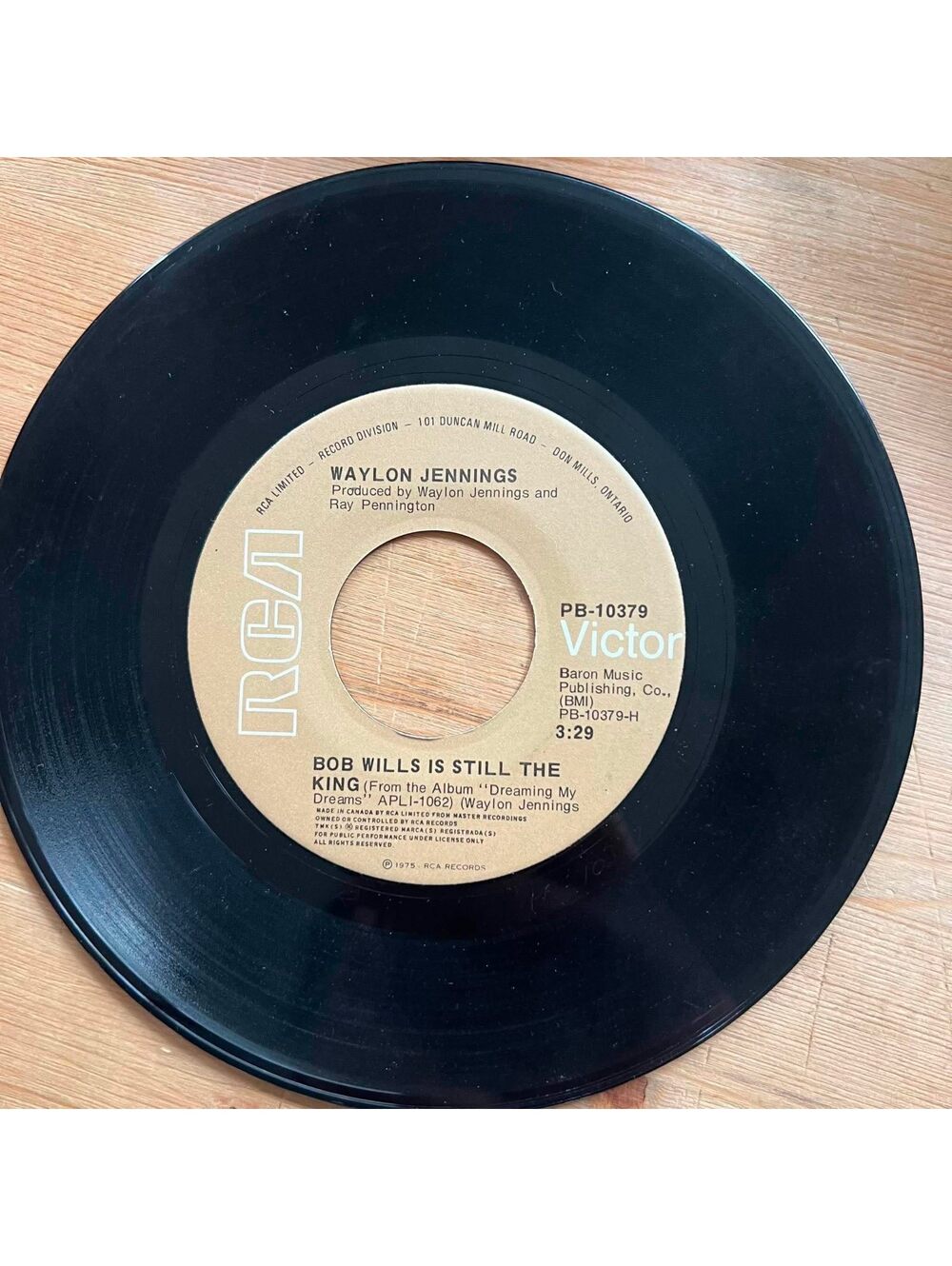 Waylon Jennings - Bob Wills is Still the King 45rpm VG+ R10